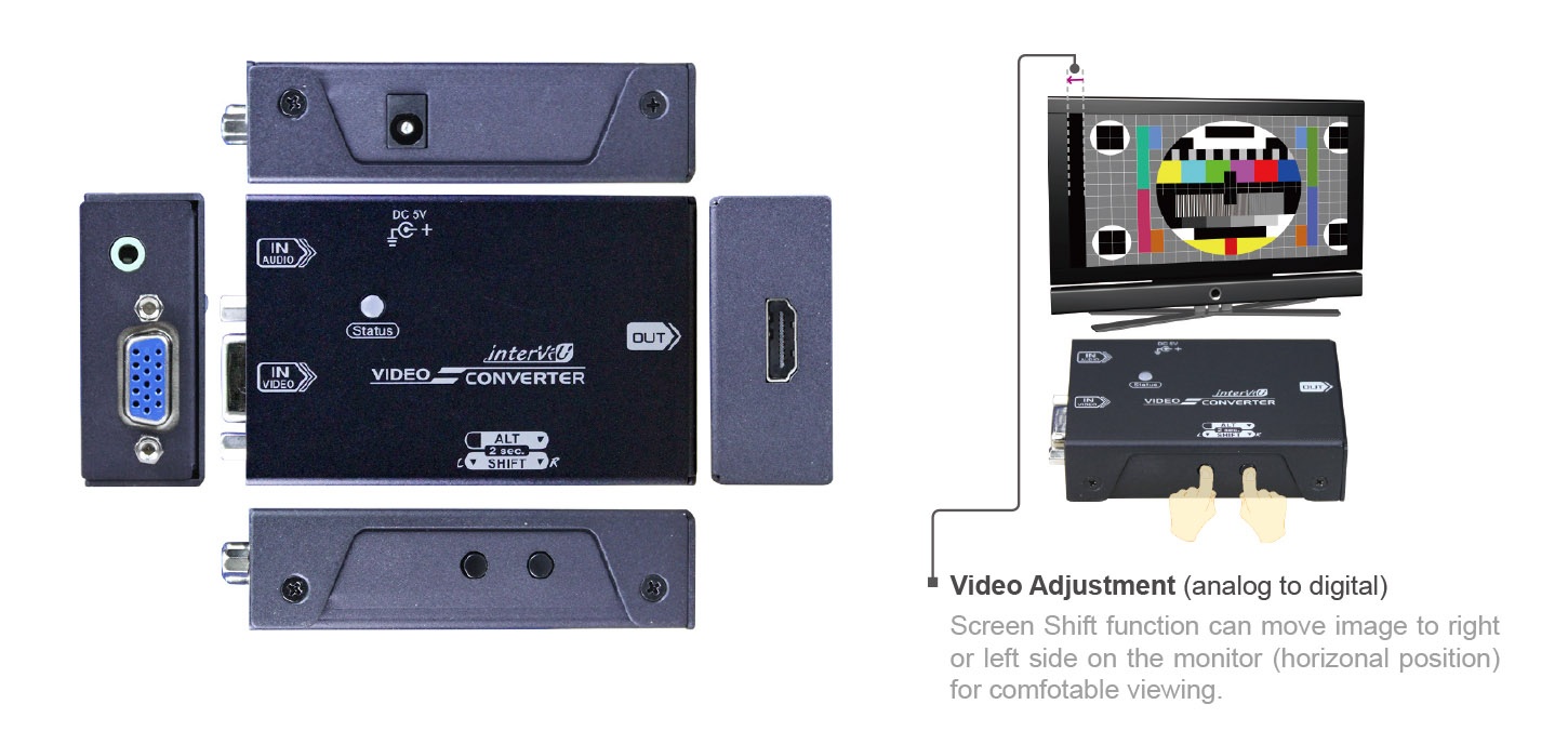 VC-AD-1V1H IO & Video Adjustment