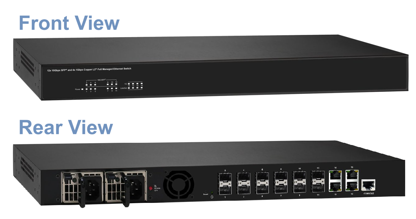 CMS-41210GF-RP, Front and Rear View