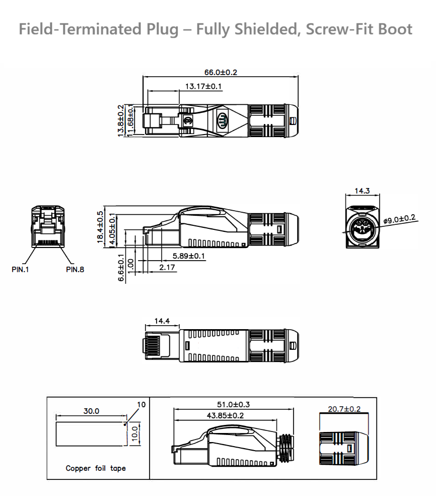 C7A23-FRPVC-XXXBL Plug Type